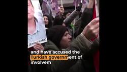 Protesters in Paris march for Kurdish shooting victims News Clip