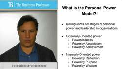 Personal Power Model - Leadership and Organization Instructional Video