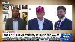 Reactions pour in after Trump chooses J.D. Vance as his running mate News Clip