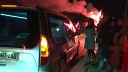 CLEAN : Hearse carrying Corsican nationalist's coffin arrives in Ajaccio News Clip