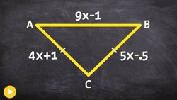 Determine the measure of each side of a isosceles triangle Instructional Video