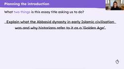Plan and write the introduction of an essay about early Islamic civilisation Instructional Video