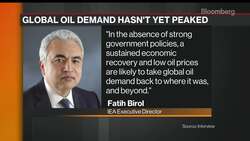 Global Oil Demand Has Yet to Peak, IEA Predicts News Clip