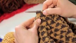 How to Knit with Two Colors Instructional Video