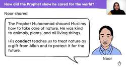 Prophet Muhammad and care for the world Instructional Video