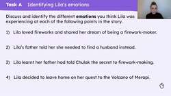 Exploring emotions in the opening of 'The Firework Maker's Daughter' Instructional Video