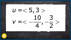 Step by step determine if two vectors are parallel or perpendicular Instructional Video