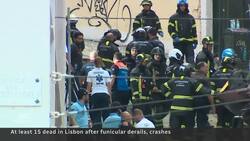 Lisbon’s famed Gloria funicular derails killing at least 15 people News Clip