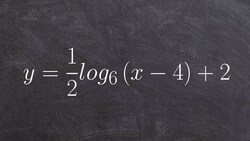Graphing logarithmic equations Instructional Video