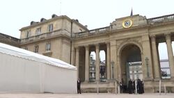CLEAN : France newly elected MPs arrive in dribs and drabs at the National Assembly News Clip