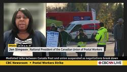 Mediated talks between Canada Post and union suspended as negotiations break down News Clip