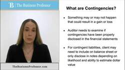Auditing - What are Contingencies Instructional Video