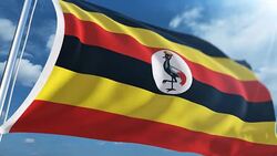 Flag of Uganda | Loopable Stock Footage