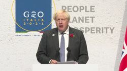 ITALY: British Prime Minister Boris Johnson MP speech at the G20 Leaders' Summit News Clip