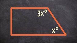 Find the measure of x given using the interior angle theorem Instructional Video