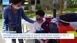 Pfizer Says COVID-19 Vaccine Works In Kids Ages 5 To 11 News Clip