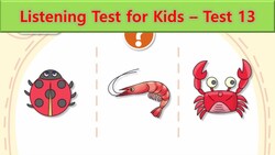 Listening Test 13 Instructional Video