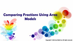 Comparing Fractions Using Area Models Instructional Video