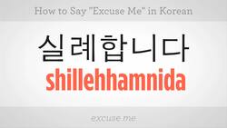 How to Say "Excuse Me" in Korean Instructional Video