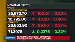 Indian Stocks, Rupee Falls as Army Says Pakistan Downed Two Jets News Clip