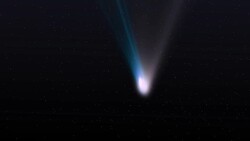 Comet Hale Bopp with a Dust Tale Stock Footage
