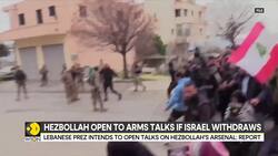 Amid calls to disarm, Hezbollah ready to discuss weapons if Israel withdraws News Clip