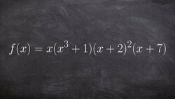 How to Find the Multiplicity from a Set of Polynomial Factors Instructional Video