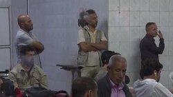 CLEAN : Customers in cafe on Turkey-Syria border watch Putin-Erdogan conference News Clip