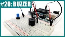How to Use Buzzers (Active and Passive) with an Arduino (Lesson #20) Instructional Video
