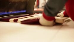 Making Candy Canes Stock Footage