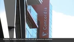 Out-of-province tuition at Quebec English universities set to almost double News Clip