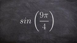 Using coterminal angles to evaluate for the sine of an angle Instructional Video