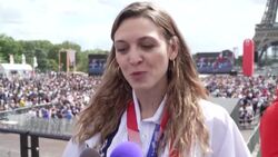 CLEAN : French athletes returning from Tokyo are already excited for Paris 2024 News Clip