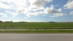 Denmark XIII synched series left side driving studio process plate background Stock Footage