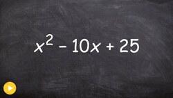 How to factor a perfect square trinomial and why is it important Instructional Video