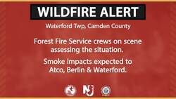 Wildfire rages in Wharton State Forest News Clip