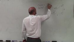 How to use special right triangles to evaluate for cosine of 45 degrees Instructional Video