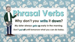 ESL - Phrasal verbs (transitive and intransitive) Instructional Video