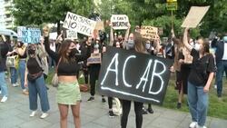 CLEAN : Hundreds protest killing of George Floyd in Warsaw News Clip