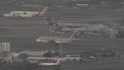 Heathrow Airport on overcast day News Clip