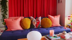 A Designer’s 800 Sq Ft Apartment Is Full of Color Inspiration | House Tours Instructional Video