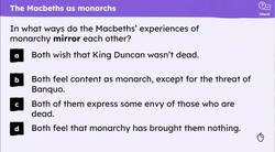 Exploring the presentation of Macbeth and Lady Macbeth in Act 3 of ‘Macbeth’ Instructional Video