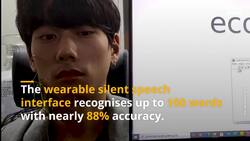 This new speech recognition tech uses tiny face sensors to transcribe mouthed words News Clip