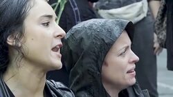 ANTI–Brett Kavanaugh – Multiple arrested for civil disobedience on day of Kavanaugh/Ford hearing Stock Footage