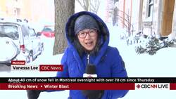 About 40 cm of snow fell in Montreal overnight with over 70 cm since Thursday News Clip