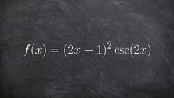 Take the derivative using the product rule and chain rule Instructional Video