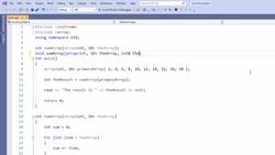 C++ Developer - Project - Retrieve the Sum of Array Object Elements by Reference Instructional Video