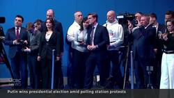 Putin’s expected landslide victory met with protests News Clip