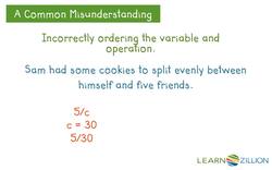 Writing Algebraic Expressions for Real World Scenarios Using an Area Model Instructional Video