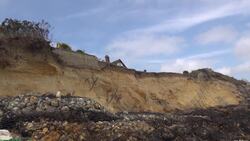 Home of 88-year-old woman at risk of falling into sea following coastal erosion News Clip